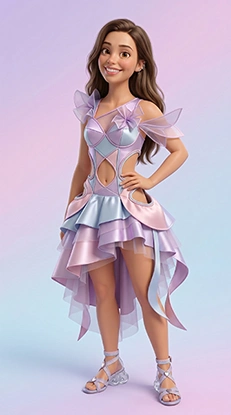 Custom avatar in Avant-Garde outfit