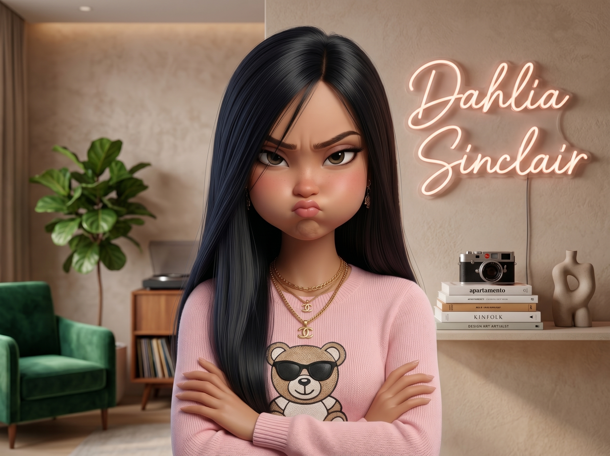 Dahlia LD-F1 avatar sticker pack preview